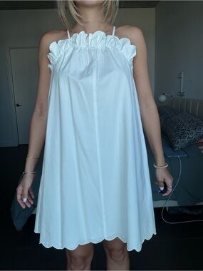 women's white linen dress Florence Linen Dress